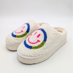 MIA Icicle Slip-On Cozy Shearling Platform Slippers Women's Size US6 EU37